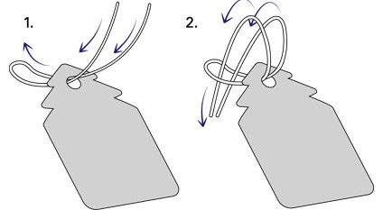 Zeichnung zur Erklärung der Platzierung der Kordel.
