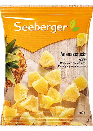 Ananasstücke gesüßt von Seeberger, 200 g
