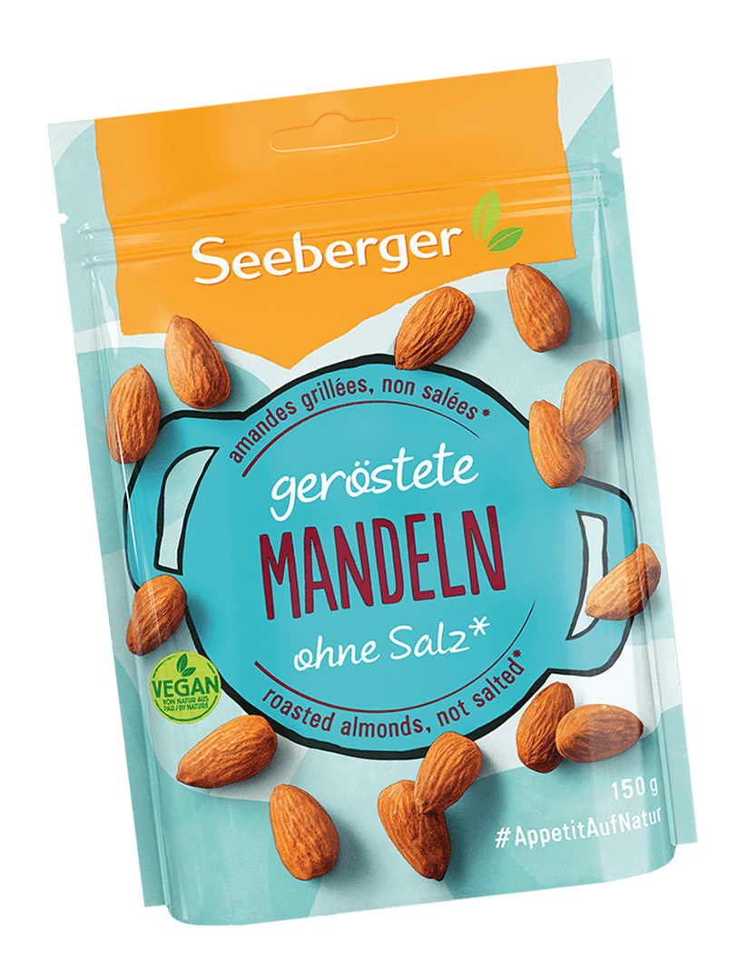 Seeberger geröstete Mandeln, 150 g Packung