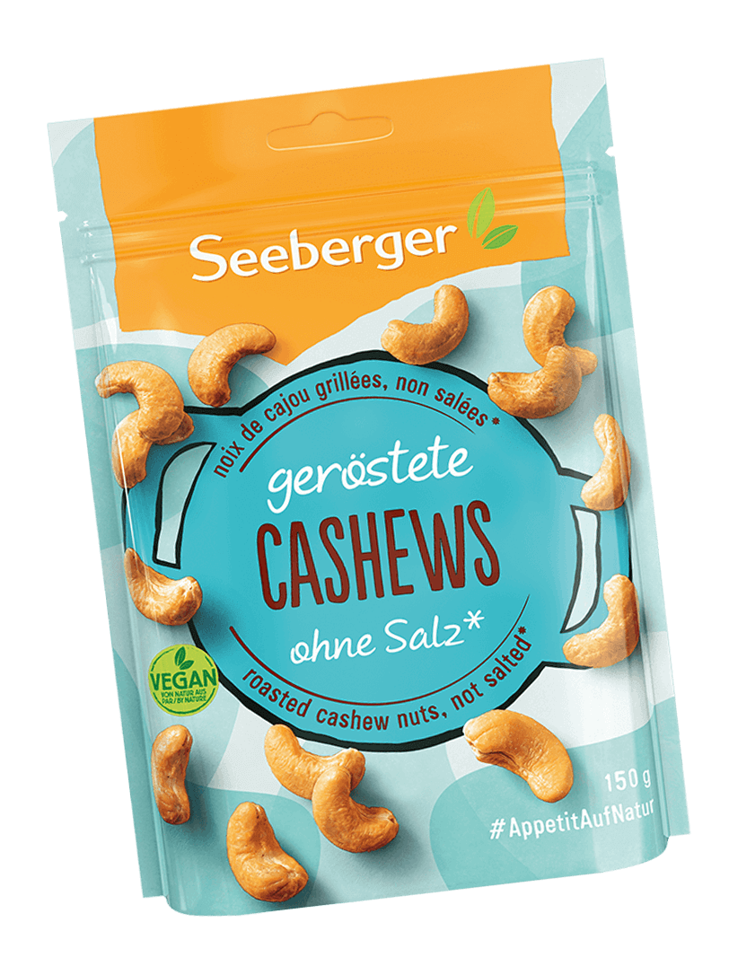Seeberger geröstete Cashews, 150  g