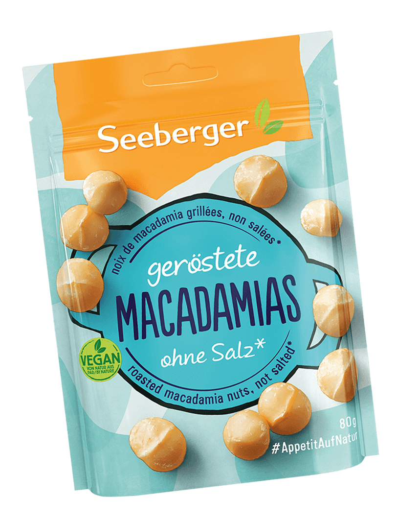 Seeberger geröstete Macadamias, 80 g