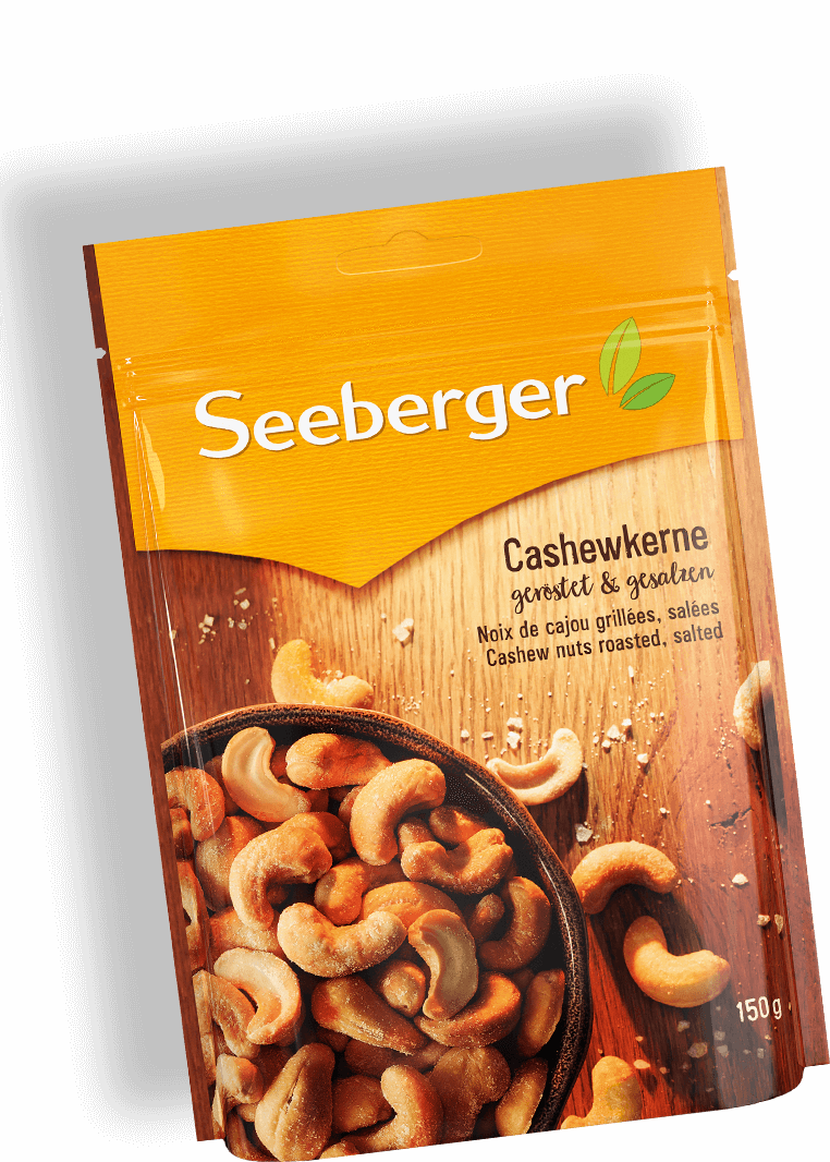Cashewkerne geröstet gesalzen von Seeberger, 150 g