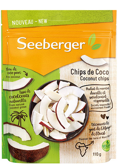 Chips de coco de Seeberger, 110 g