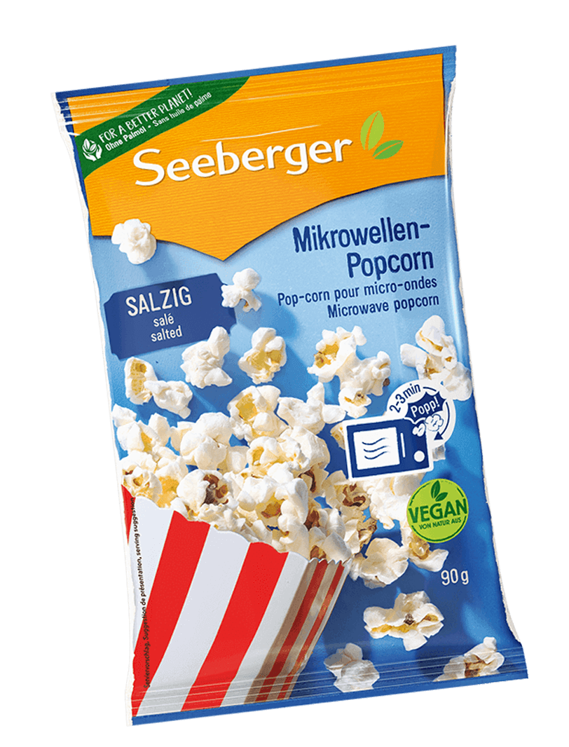 Mikrowelle Popcorn Salzig von Seeberger, 80 g